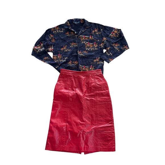 Vintage Ralph Lauren Polo Fox Hunt Print Shirt S - Picture 5 of 5